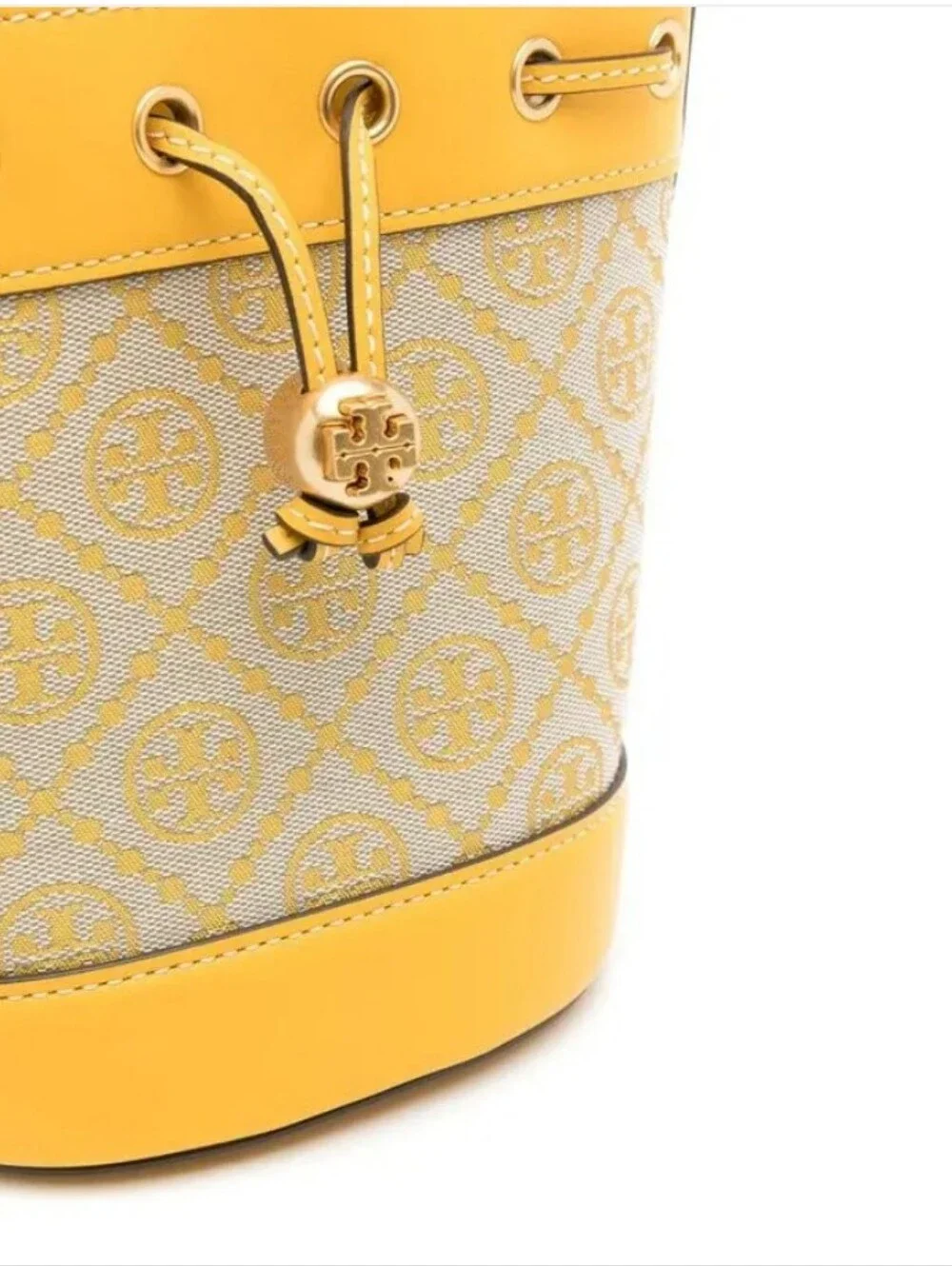 Tory Burch NWOTs Monogram Jacquad Mini Bucket Bag